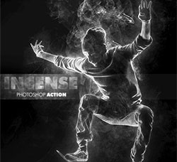 极品PS动作－香烟迷漫(含图文教程)：Incense Photoshop Action